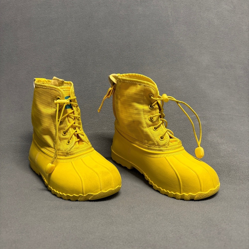 NATIVE Unisex Kids Jimmy Rain Boots in Yellow Size C13